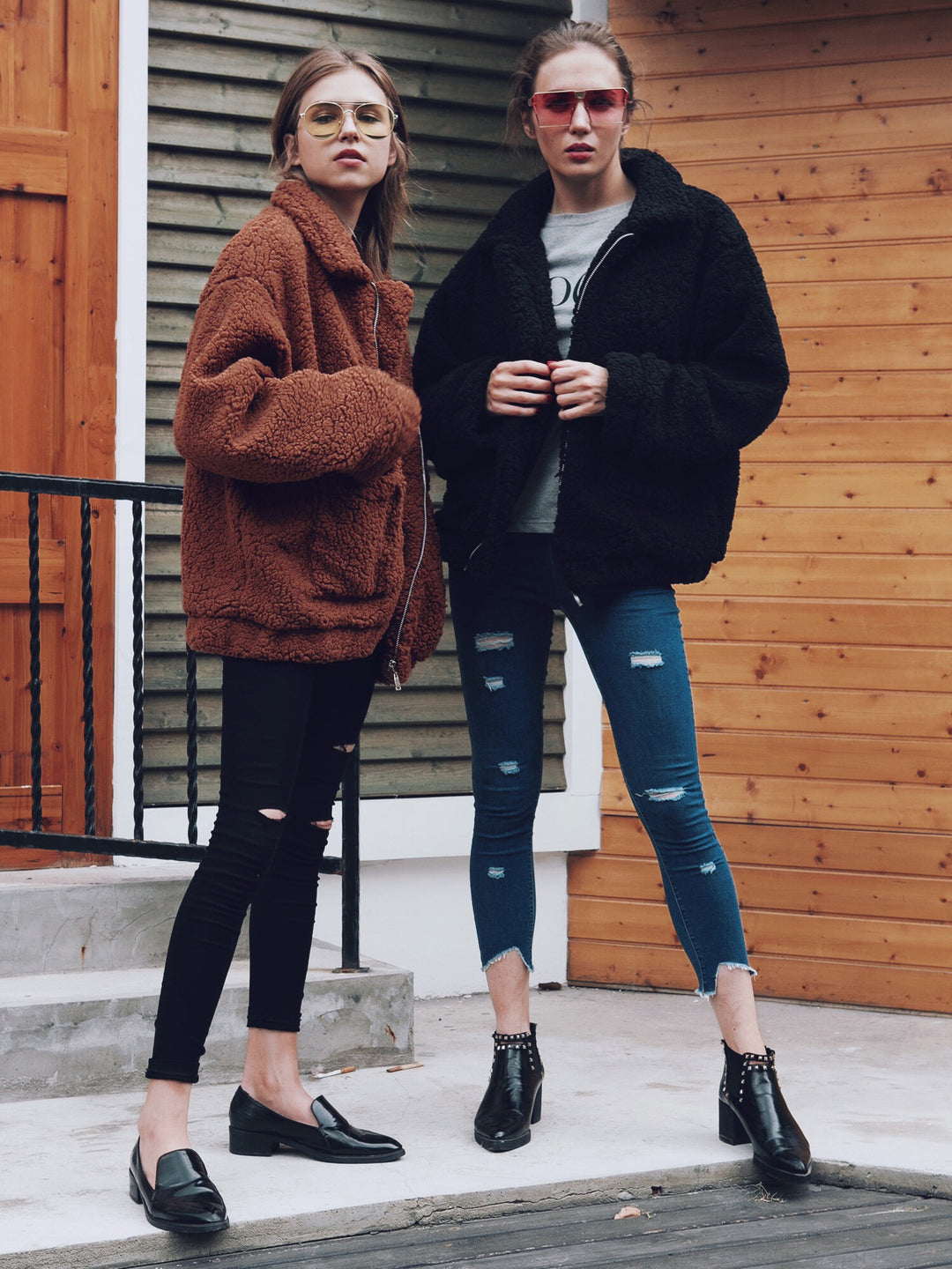 Damen Kuschelige Fleecejacke mit Reißverschluss Fudus