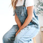 Damen Ärmelloser Lockere Denim Overall Für Lässigen Stil