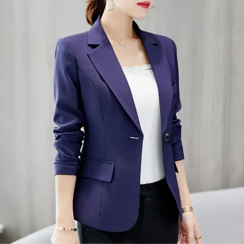 Eleganter Damen Blazer Mit Ein-Knopf-Verschluss - Perfekt Fürs Büro