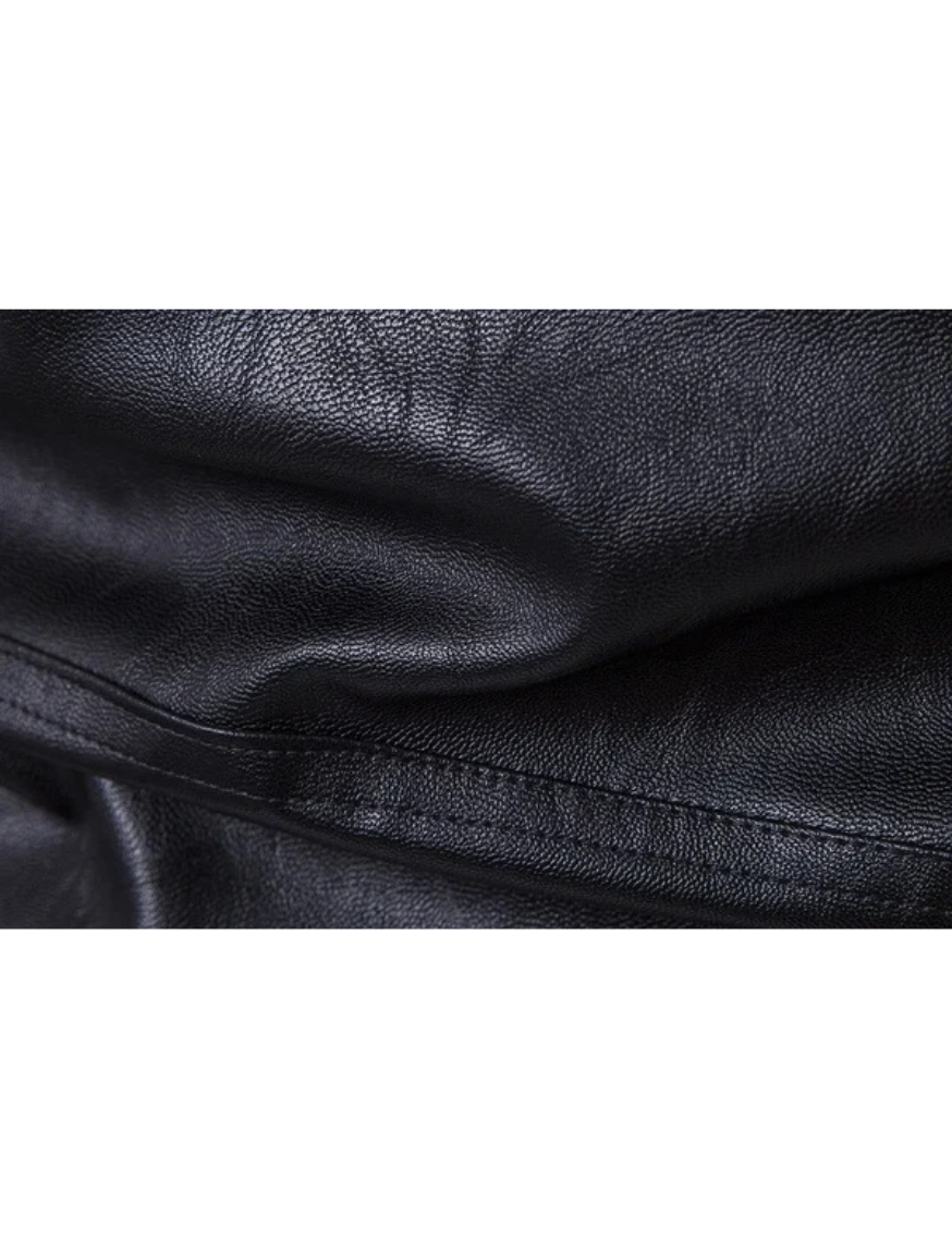 Fudus | Lederjacke Herren Im Blazer Stil, Elegante Echtlederjacke