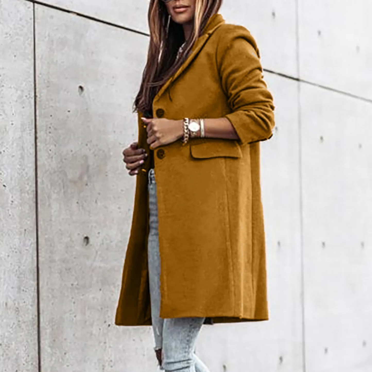 Fudus | Stilvolle Mantel Jacke Damen Mit Taschen Und Klassischem Schnitt