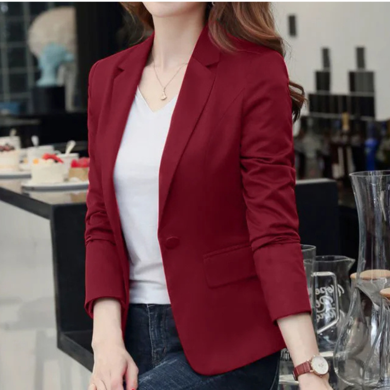 Fudus - Eleganter Damen Blazer mit langen Ärmeln - Ideal für die Arbeit