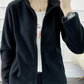 Snuggle - Bequem und Warm Jacke mit Reißverschluss, Fleece Weste Damen