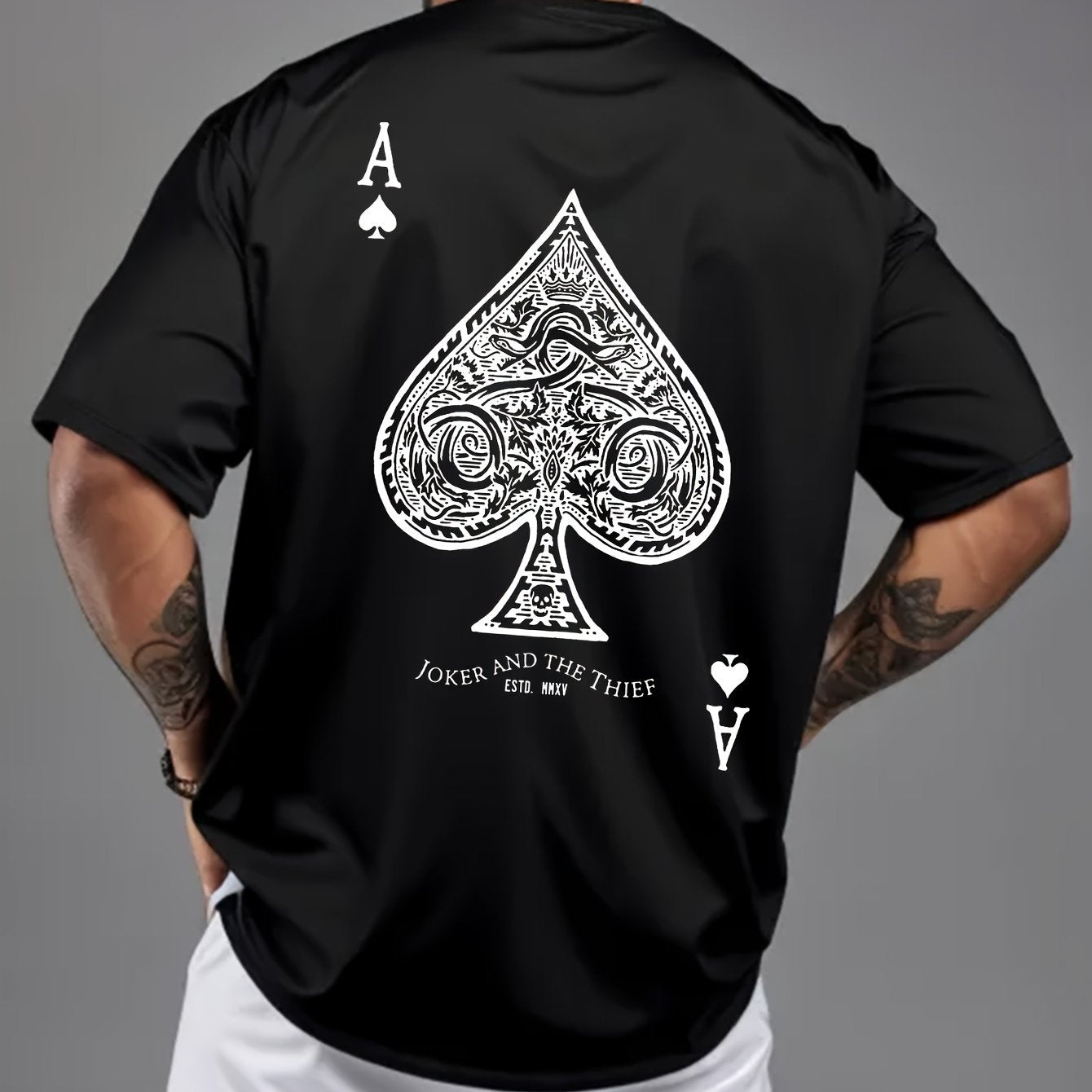 Fudus | Weinlese Ace of Spades Druck Sommer T-shirt
