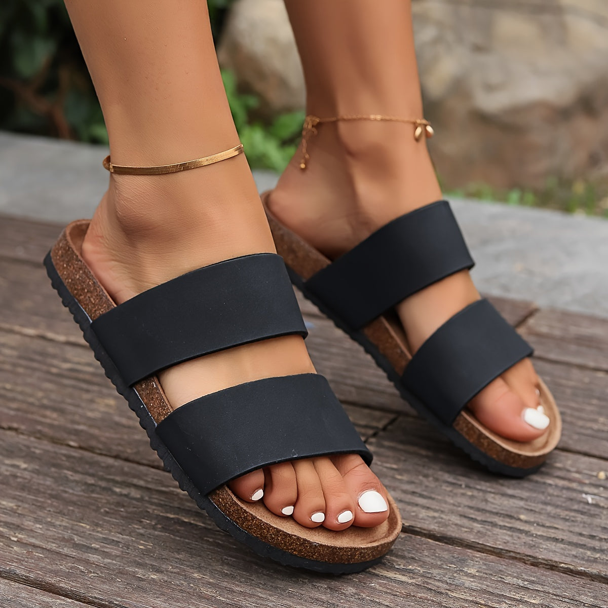 Damen Kork Sandalen