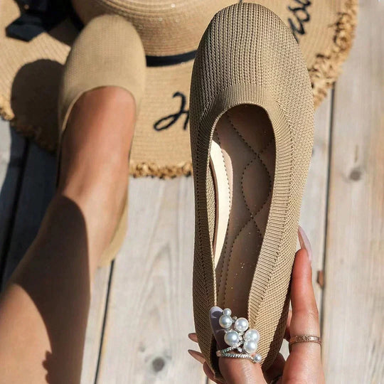 Damen Orthopädische Slip On Schuhe Atmungsaktiv Leicht Komfort