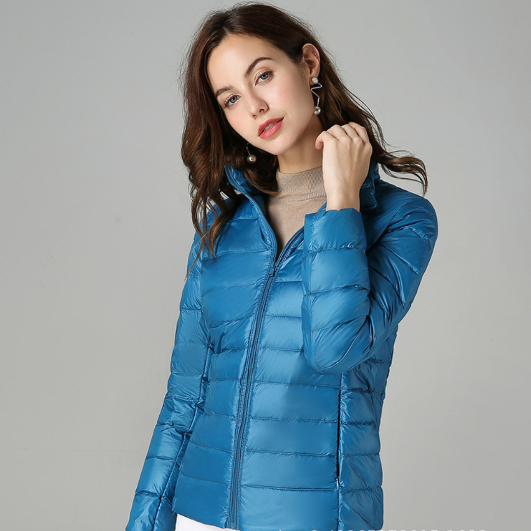 Damen Ultraleichte Isolierende Daunenjacke Bequem Alltag