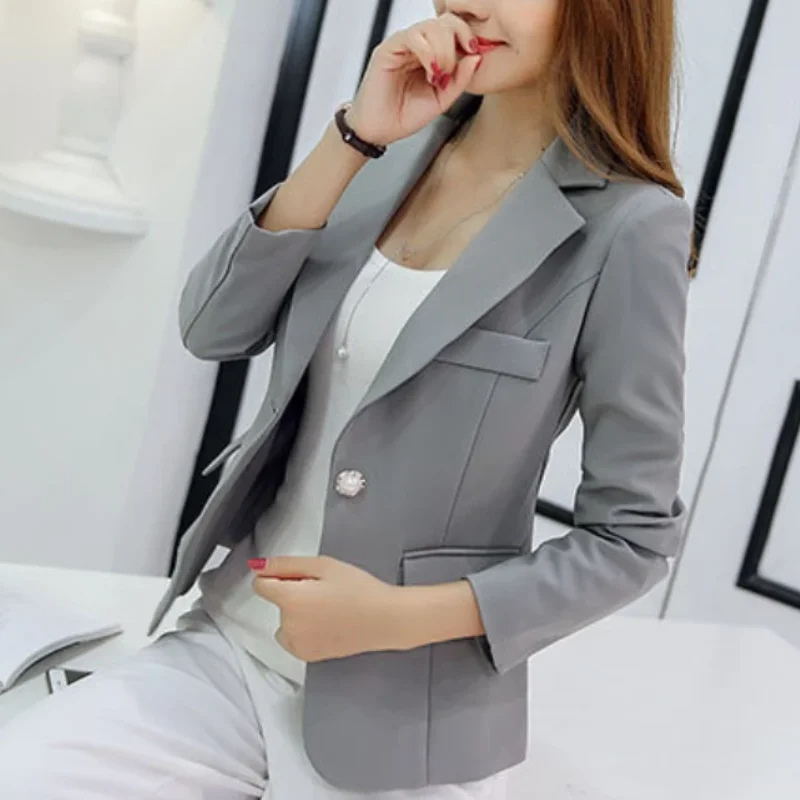 Eleganter Damen Blazer Mit Ein-Knopf-Verschluss - Perfekt Fürs Büro