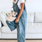 Damen Ärmelloser Lockere Denim Overall Für Lässigen Stil