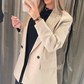 Damen Oversized Blazer Mit Langen Ärmeln Und Reverskragen