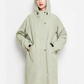 Damen Regenjacke Mit Kapuze Faltbare Wasserdichte Lange Jacke