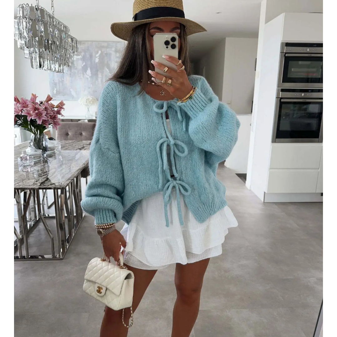 Damen Klassische Winter Strickjacke