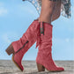 Damen Cowboy-Stiefel Echtleder
