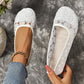 Damen Spitze Flache Schuhe