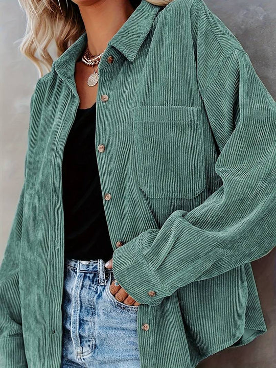 Polo Cordstoff Damen Stil Authentizität