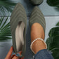 Damen Flats Aprikose Schlicht Mesh Atmungsaktiv Bequem