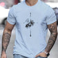 Herren Bequemes T-shirt Bedruckt