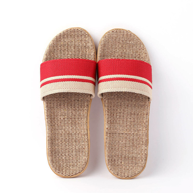 Grüne Leinen Slipper Bequem Elegant Vielseitig