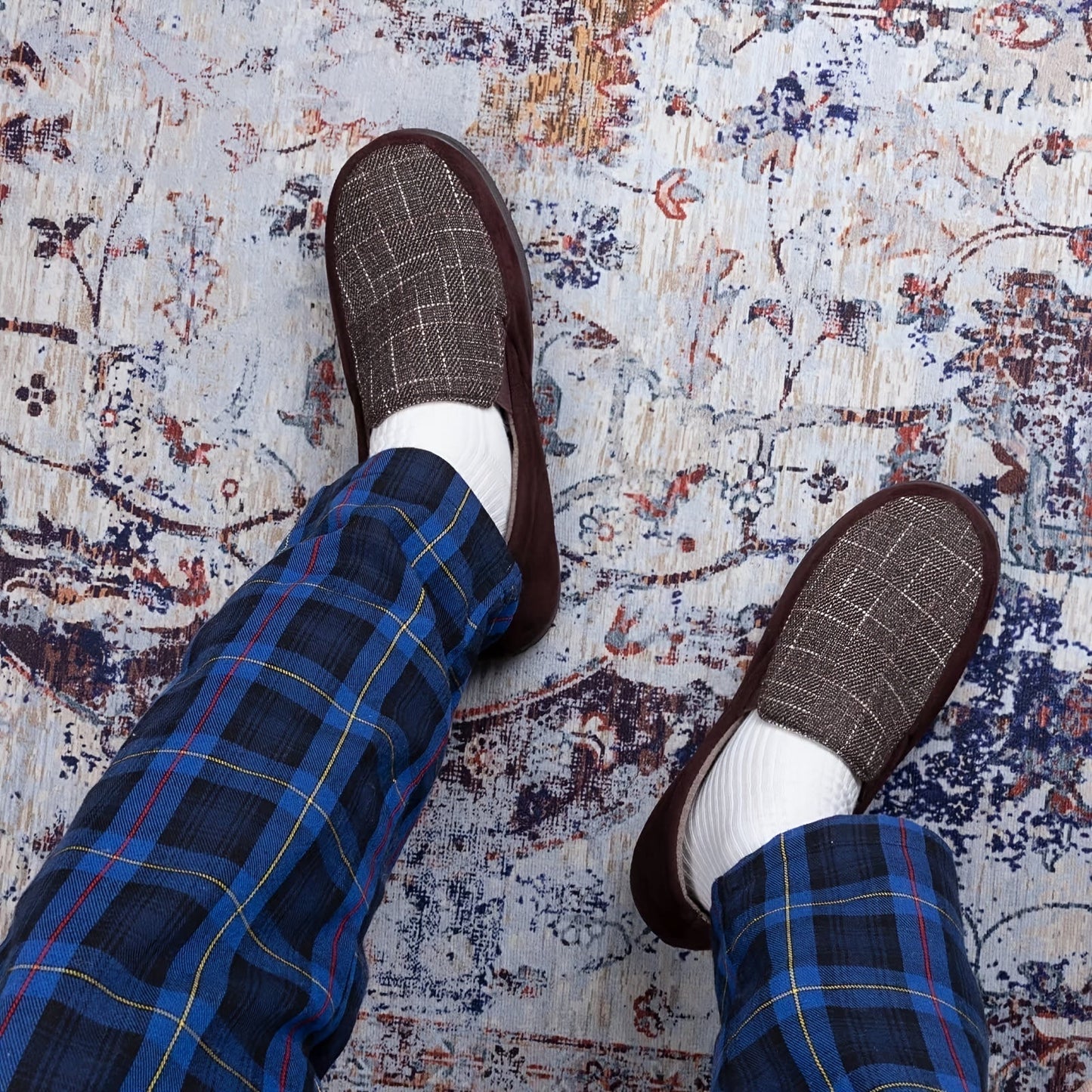 Herren Bequemer Leichter Hausschuh mit Viskoelastischem Schaum