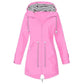 Damen Elegante Lange Wasserdichte Jacke