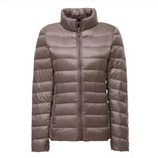 Damen Ultraleichte Wasserdichte Herbstdaunenjacke Warm Stilvoll