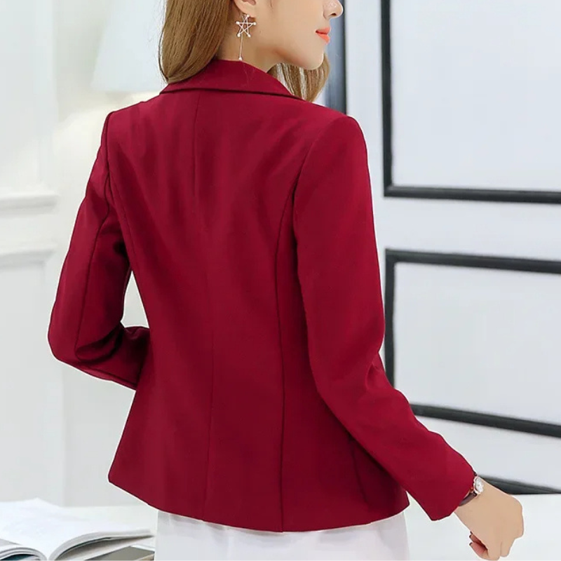 Eleganter Damen Blazer Mit Ein-Knopf-Verschluss - Perfekt Fürs Büro