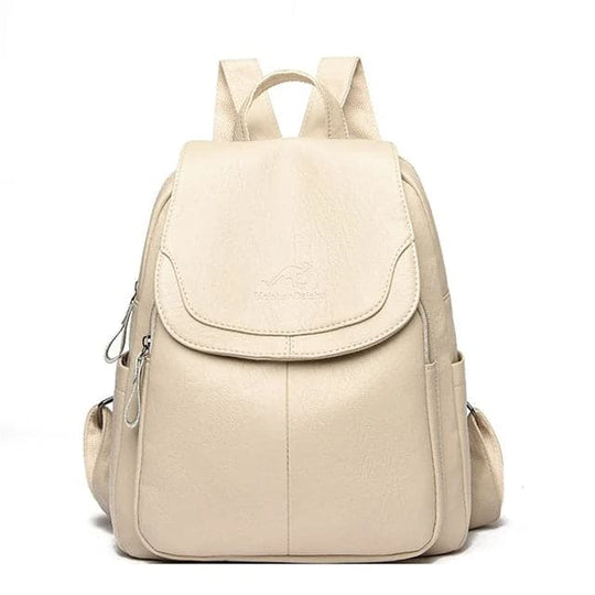 Damen Diebstahlsicherer Leder Rucksack