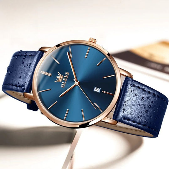 Damen Ultra Dünne Minimalistische Armbanduhr Stilvoll