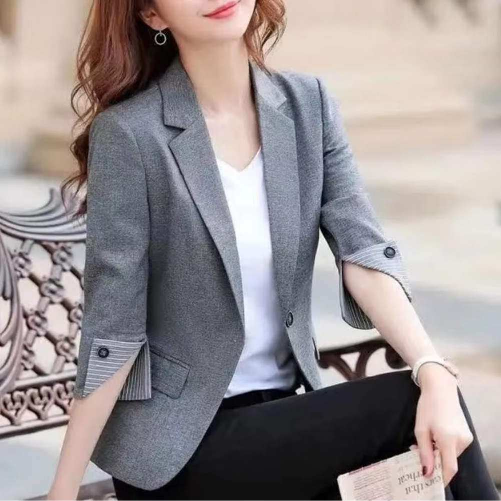 Fudus - Damen Blazer mit Knopfdetails - Perfekt für Büro und Besprechungen