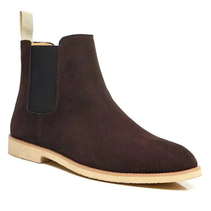 Unisex Luxe Kalb Wildleder Chelsea Boots Mit Leder Innensohle