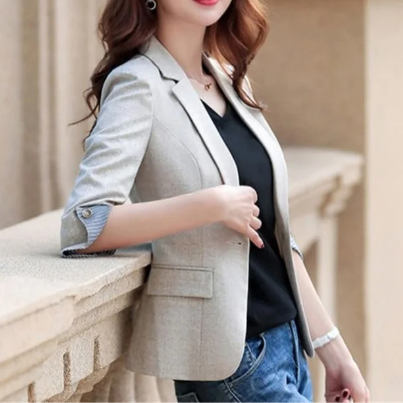 Fudus - Eleganter Damen Blazer Mit Knopfdetails - Ideal Fürs Büro