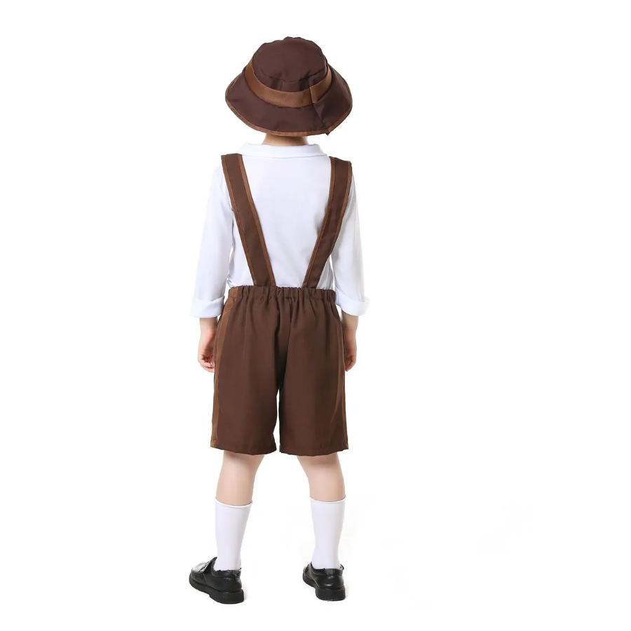 Herren Lederhosen Duo Set mit Hemd - Bayerische Festbekleidung