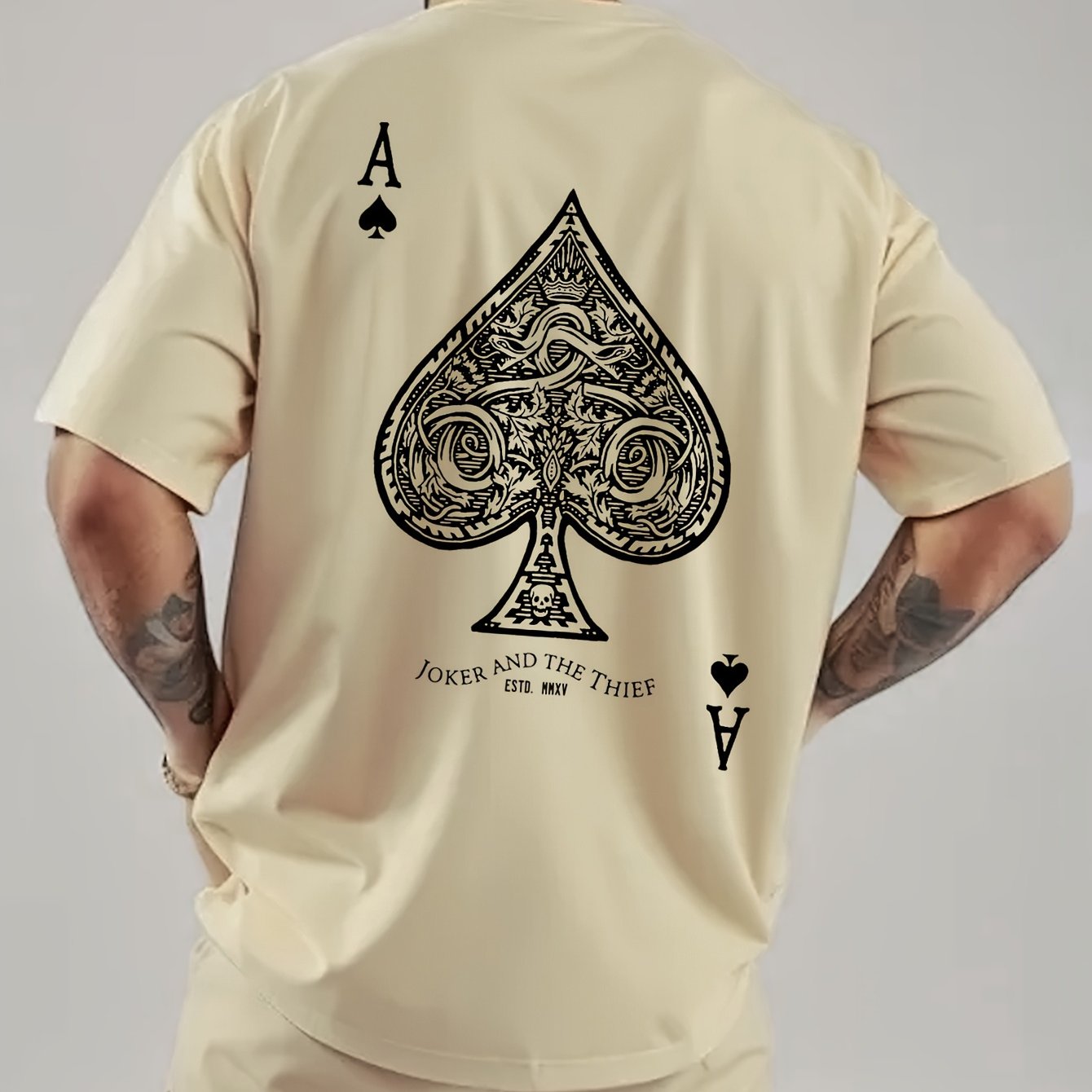 Fudus | Weinlese Ace of Spades Druck Sommer T-shirt