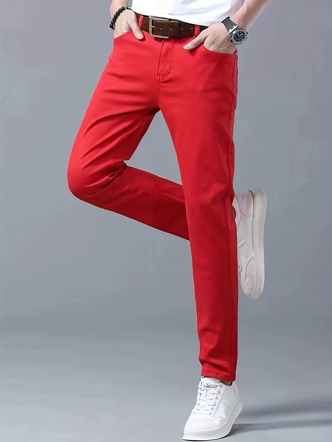 Herren Slim Fit Hose Modern & Bequem