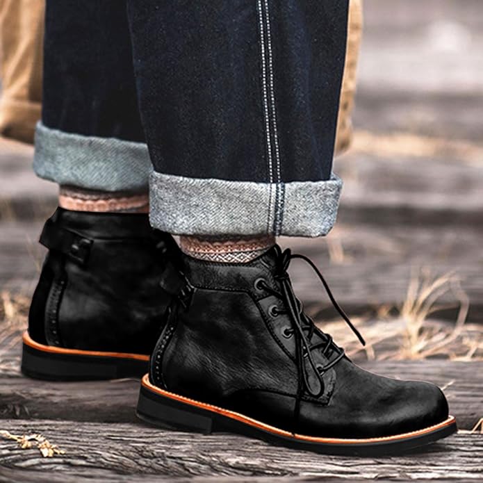 Lederstiefel Niedrig Geschnitten Herren