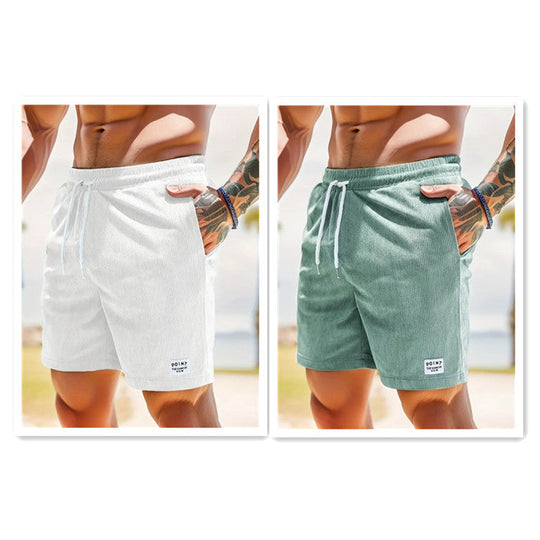 Cord Shorts Herren Schnürung Kordelzug