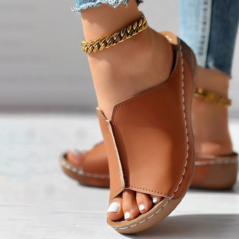 Damen Elegante Keil Pantoletten