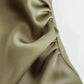 Maxikleid Satin Drapierung Elegant
