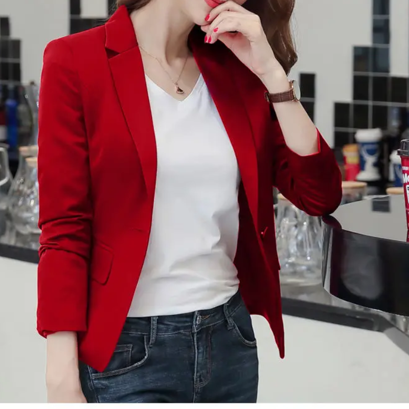 Fudus - Eleganter Damen Blazer mit langen Ärmeln - Ideal für die Arbeit