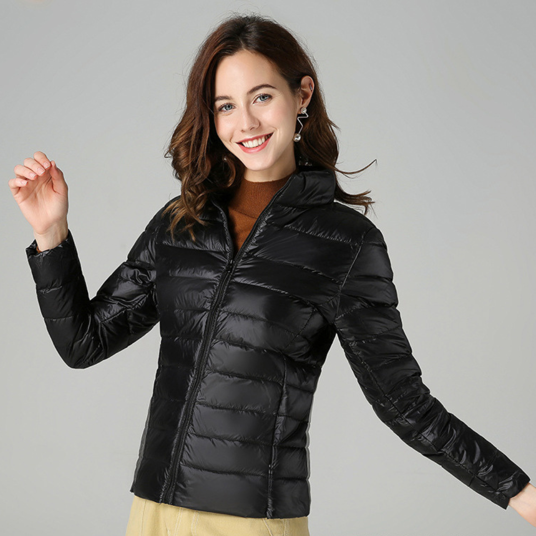 Damen Ultraleichte Isolierende Daunenjacke Bequem Alltag