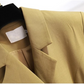 Blazer Kleid Damen Mit Asymmetrischem Faltenrock und Schnallendetail