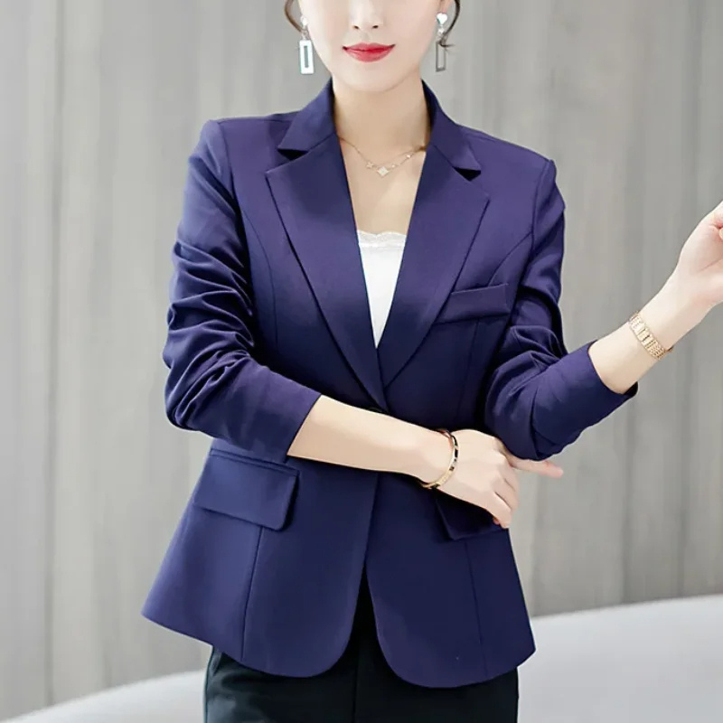 Eleganter Damen Blazer Mit Ein-Knopf-Verschluss - Perfekt Fürs Büro