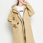 Damen Regenjacke Mit Kapuze Faltbare Wasserdichte Lange Jacke