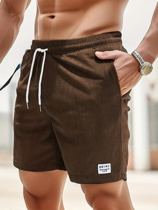 Cord Shorts Herren Schnürung Kordelzug