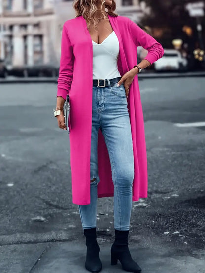 Damen Modischer Cardigan mit Offener Vorderseite für Einen Gemütlichen Komfort