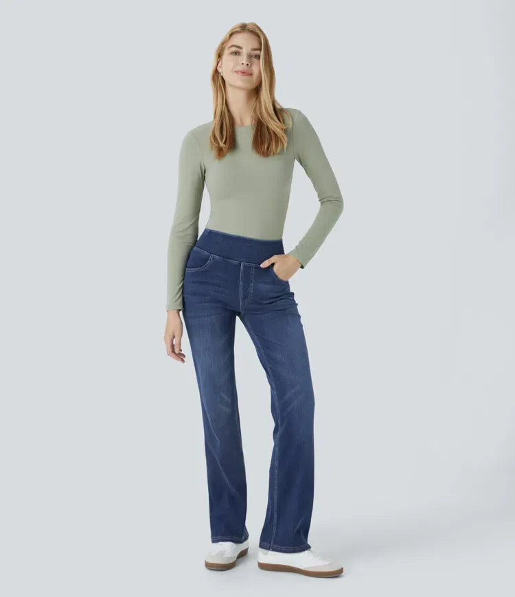 Flex Jeans mit hoher Taille