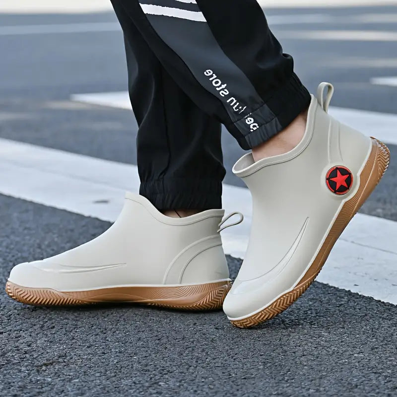 Herren Kurze Wasserdichte Regenstiefel Mit Komfort