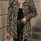 Fudus | Offene Jacke Damen Leopardenmuster