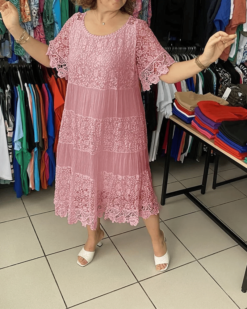 Fudus | Stilvolles Kleid Mit Feiner Spitzenverzierung