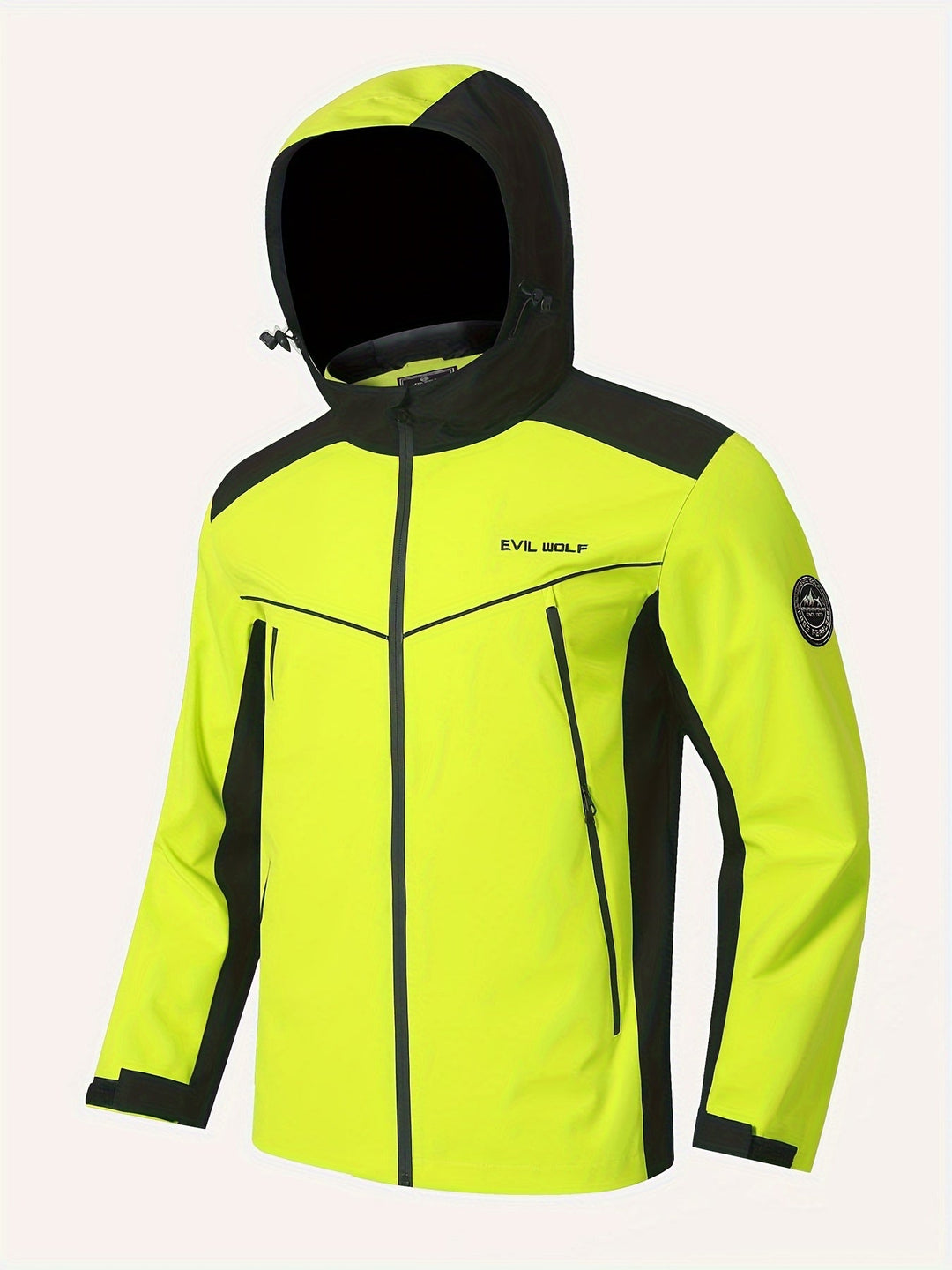 Gestreifter Windbreaker Herren Wasserdicht Mit Kapuze